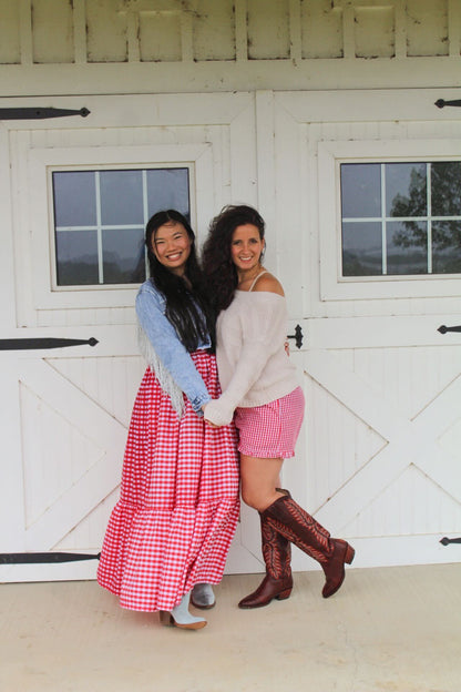 Sweet Gingham Ruffle Shorts