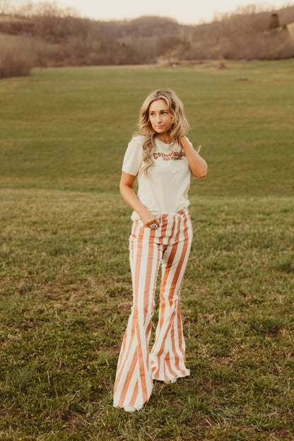 Daydreamer Striped Bell Bottoms