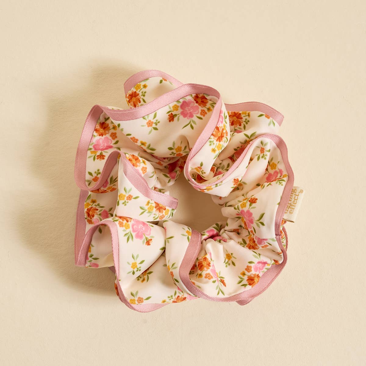 Ruffle Up Floral Scrunchie