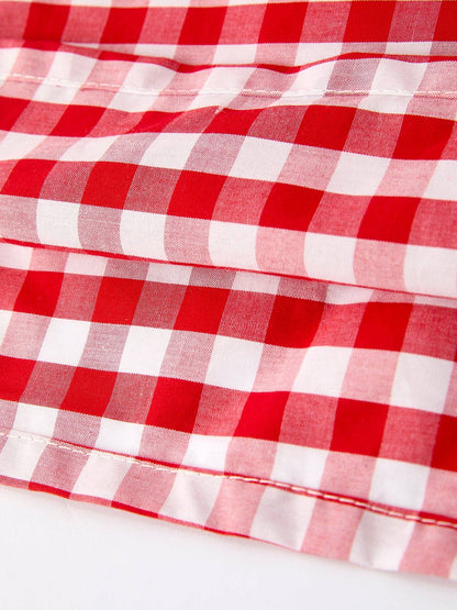Cherry Pie Gingham Maxi Dress