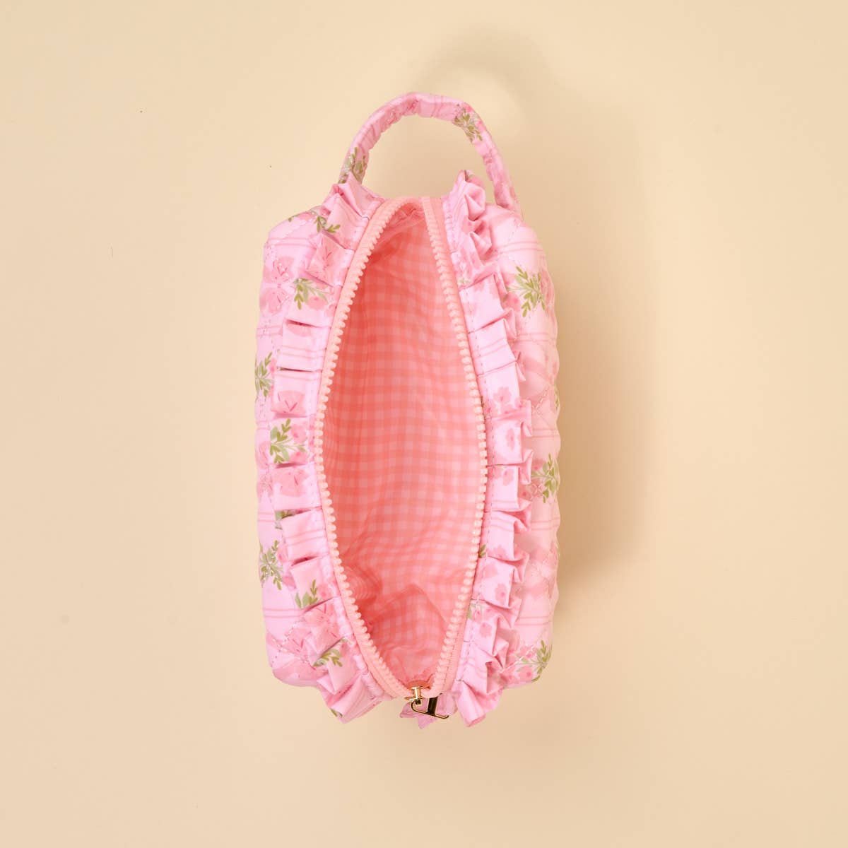Essentials Quilted Cosmetic Pouch– Bows In Bloom