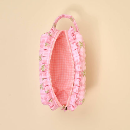 Essentials Quilted Cosmetic Pouch– Bows In Bloom
