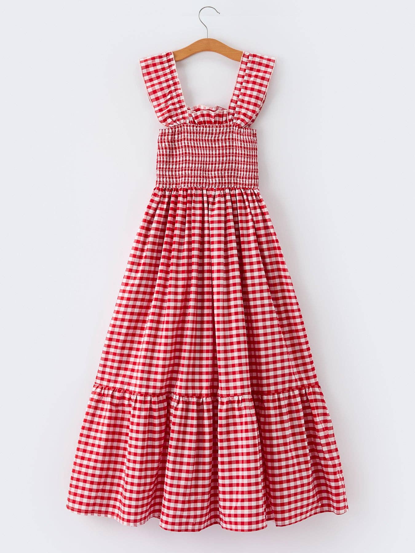 Cherry Pie Gingham Maxi Dress