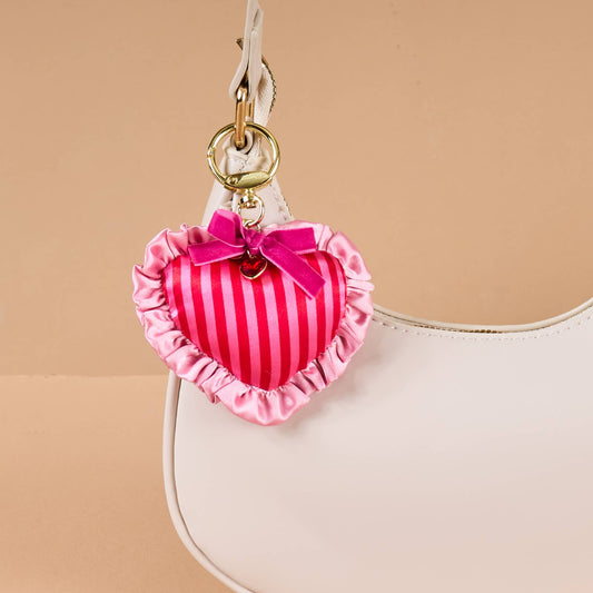 Puffy Heart Bag Charm