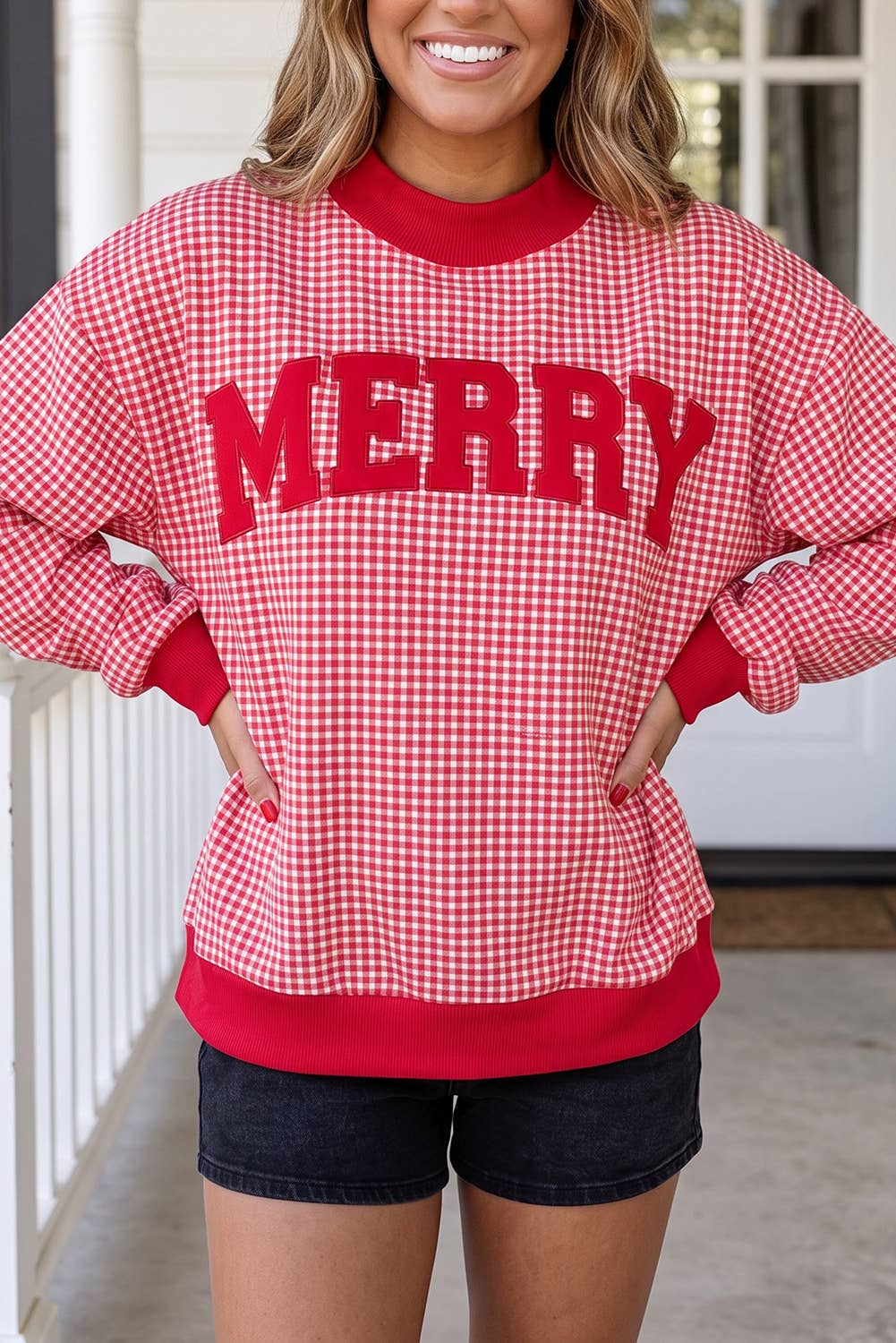 Merry Mock Neck Sweatshirt