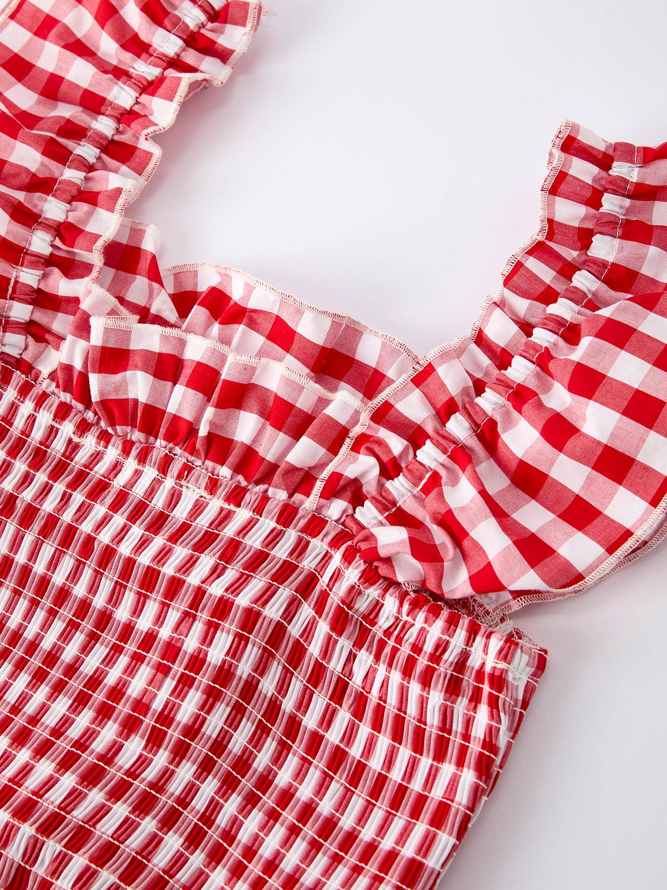 Cherry Pie Gingham Maxi Dress