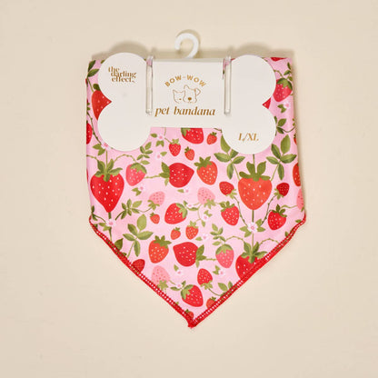 Strawberry Fields L/XL Dog Bandana